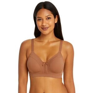 Bali Bra 40B Cinnamon Butter Classic Support‎ Wirefree Smoothtec Bow Satin Cozy